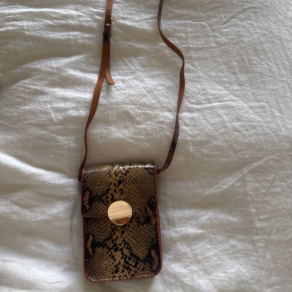 Nordstrom Snake Python Crossbody Bag - image 1